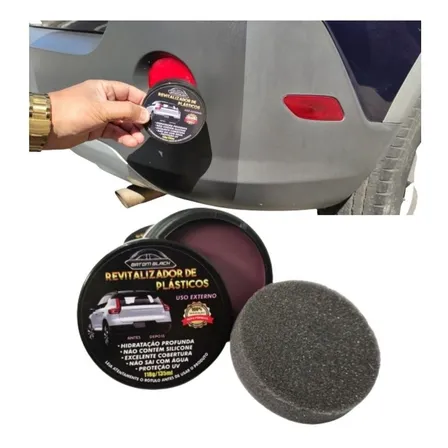 Cera Revitalizadora De Plastico Automotiva Batom Black