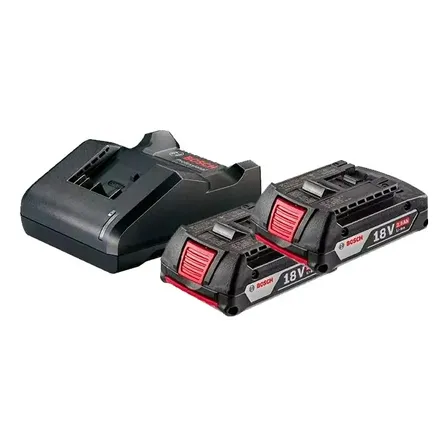Kit Bosch 2 Baterias Gba 18v 2ah Carregador Gal18v-20 Bivolt