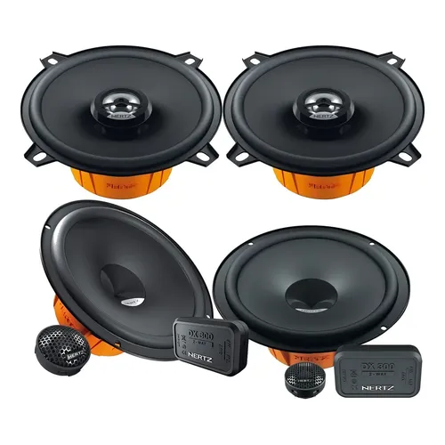 Kit 2 Vias 6 Dsk 165.3 160w + Par 5 Coaxial Dcx130.3 80w Cor Preto