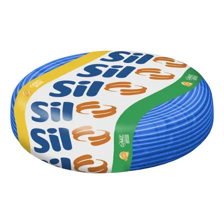 Cabo Elétrico Sil Cabo Flexível 1,5mm Flexsil 100 Metros Cobertura Azul