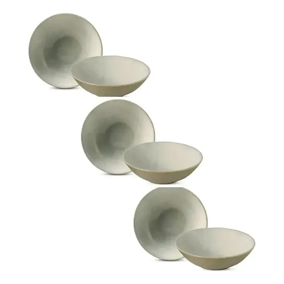 Conjunto 6 Bowls Decorados 300 Ml Mali Alleanza Cerâmica