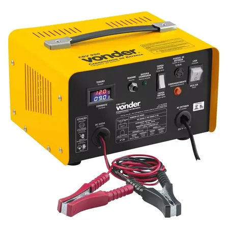 Carregador De Bateria Portátil Vonder Cbv 950 90ah 220v