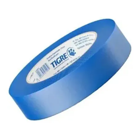 Kit 2 Pcs Fita Crepe Azul Tigre Anti Uv 24mmx50m Lisa Liso