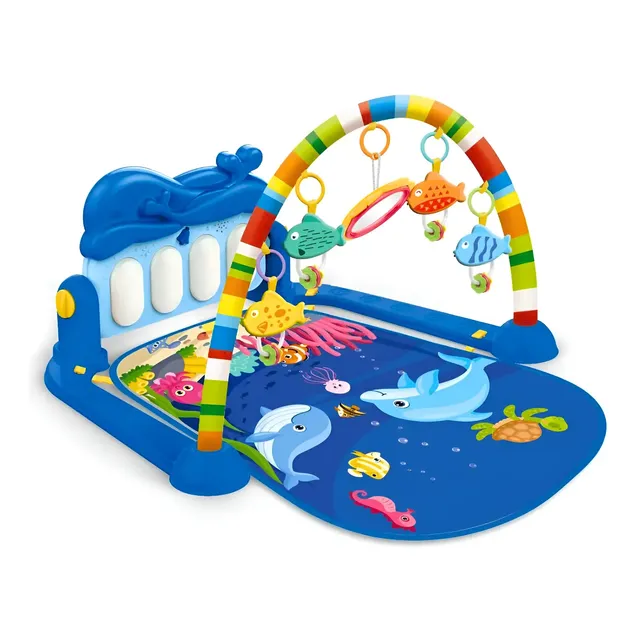 Tapete De Atividades Bebê Piano Musical Oceano Replay Kids