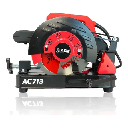 Policorte Portátil Asm Ultra Ac713 + Disco De Corte 220v Vermelho