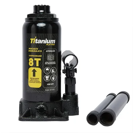 Macaco Garrafa Hidráulico 8T Para SUV Titanium Platina