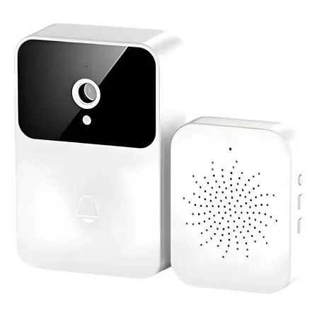 Campainha C/ Câmera Wifi S Fio Inteligente Interfone Kp-ca20