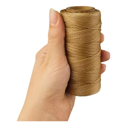 Cordão Encerado 1mm - Fio Cordone Bronze- 100 Metros - Nybc Cor Bronze