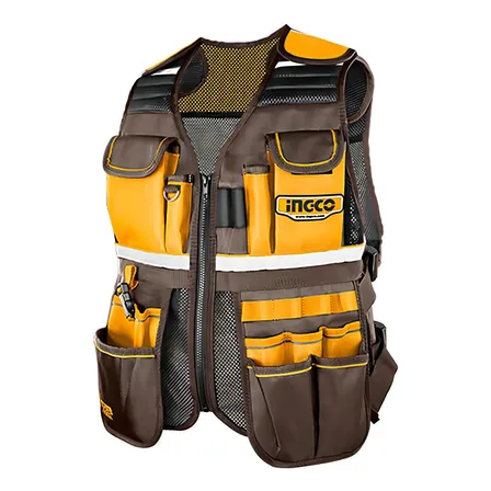Colete Porta-ferramenta Air Mesh Até 3kg Htvt09028 Ingco Amarelo