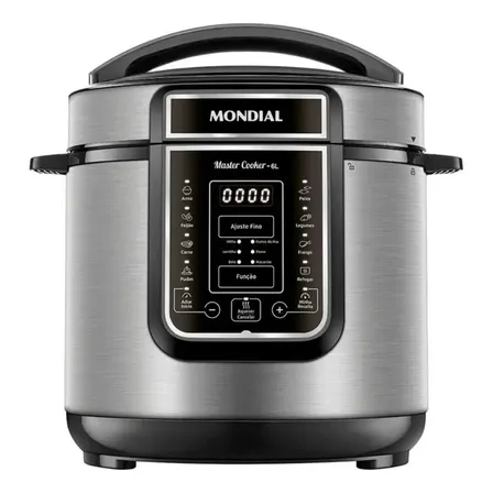 Panela Elétrica Pe-60-6l Digital Pressão 6l Mondial Cor Preto Frequência 60hz