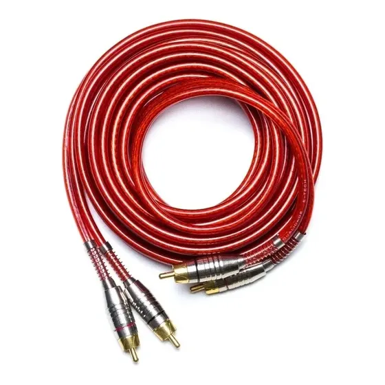 Cabo Rca 5 Metros Blindado Profissional Linha Prime Auto