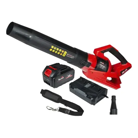 Soprador A Bateria Toyama Tbt18+18abl400k 400cfm Vermelho 2 Baterias 4ah 18v