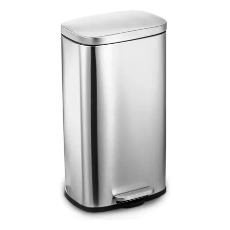 Lixeira Inox Escovado C/ Pedal E Balde Removível 30l Mood