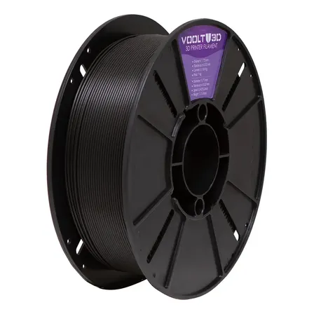 Filamento PLA Velvet Preto Premium 1kg 1,75mm Impressão 3D