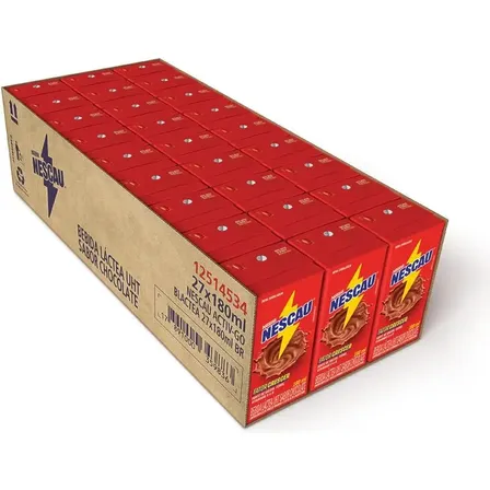 Achocolatado Nescau Pronto Para Beber Nestlé Caixa 27x180ml