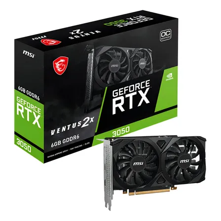 Placa De Vídeo Msi Geforce Rtx 3050 Ventus 2x 6GB Oc
