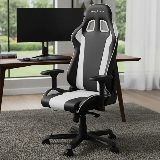 Cadeira Dxracer King K-series Preta E Branca K99-nw Cor Branco