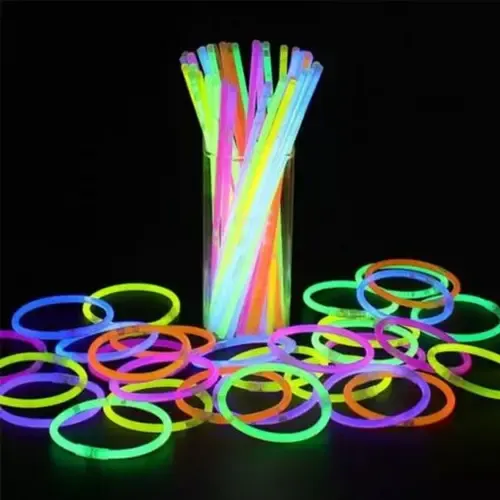 Pulseiras Neon Plástico Kit 100 Unidades PAF Balada Formatura Festa