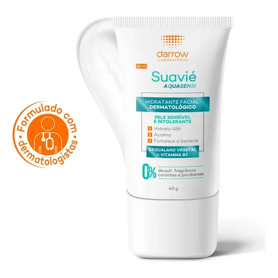 Darrow Suavié Aquasensi Hidratante Dermatológico Facial para Pele Sensível 40g