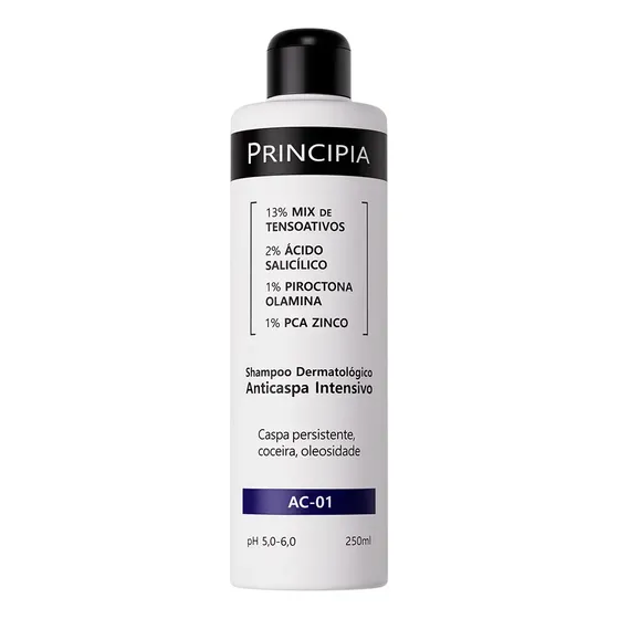 Shampoo Dermatológico Anticaspa Intensivo AC-01 250ml Principia