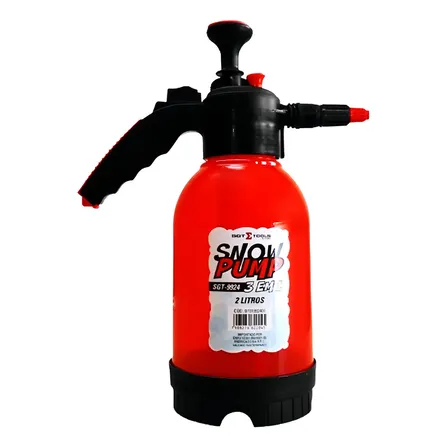 Pulverizador Manual Snow Pump 2L Automotivo com Válvula e Bico Ajustável