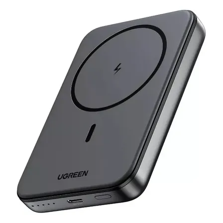 Power Bank Indução Ugreen 10.000mah 20w, Carregador Portátil, Cor Preta Preto