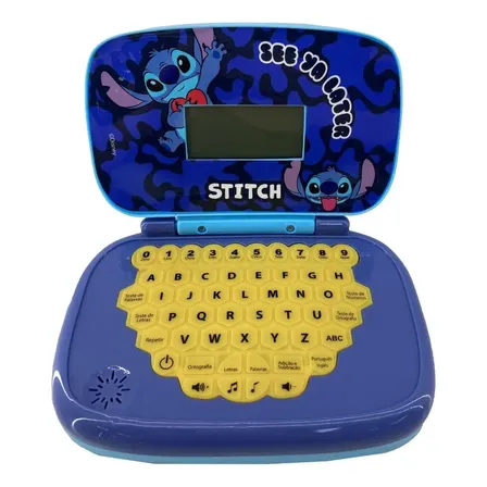 Laptop Infantil Educativo Candide Disney Stitch Bilíngue
