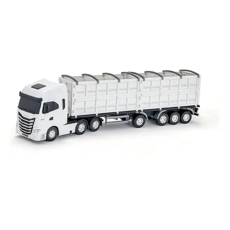 Caminhão Miniatura Infantil Carreta Iveco Graneleiro S-way Cor Branco
