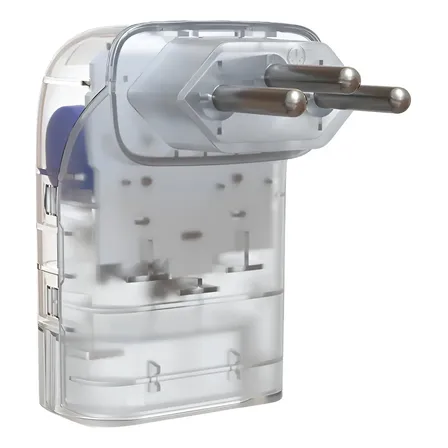 Protetor De Surto Tomada 3p 20a Pocket Fit Clamper Lcf transparente