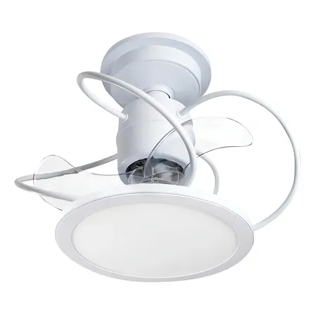 Ventilador de Teto Treviso Confort Branco Silencioso LED Controle Remoto
