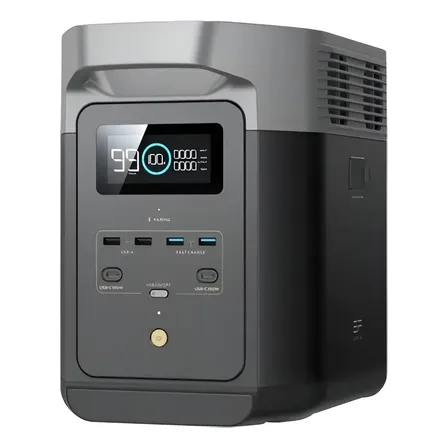 Ecoflow Delta 2 Max 2048wh 127v Br Estação De Energia Portátil Gerador A Bateria 2400w X-boost 3400w
