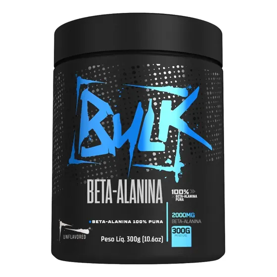 Beta Alanina 100% Pura 300g Bulk Nutrition Pré Treino Sem Sabor Suplemento