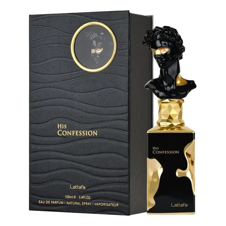 Perfume Árabe Masculino His Confession Lattafa Edp 100ml