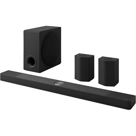 Soundbar LG S95tr Dolby Atmos, 600w, Som Potente E Imersivo, Subwoofer Sem Fio, Design Premium, Conectividade Avançada E Perfeita Para Filmes E Entretenimento Preto