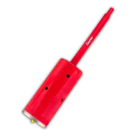 Serra Copo Cortag 65mm Vermelha Com Haste E Pino Guia