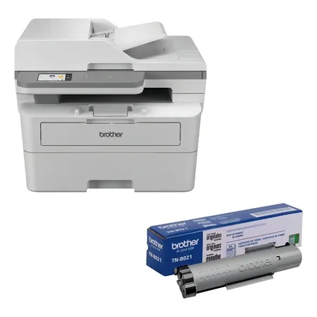 Multifuncional Brother Dcpb7650dw Mono Laser + Toner Tnb021 Cor Cinza 127v