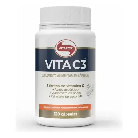Suplemento Vita C3 Com 120 Cápsulas Vitafor Sem Sabor