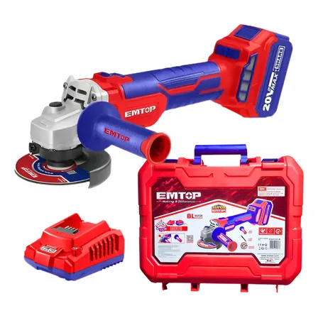 Esmerilhadeira Lixadeira Sem Fio 9000rpm+bateria+acess Cor Vermelho 20v