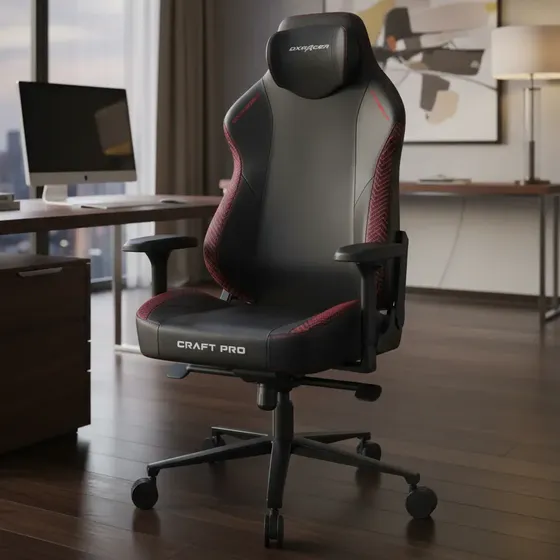 Cadeira Dxracer Craft Stripes 2 Preta-vermelha Cra-pr032-n-h Cor Preto