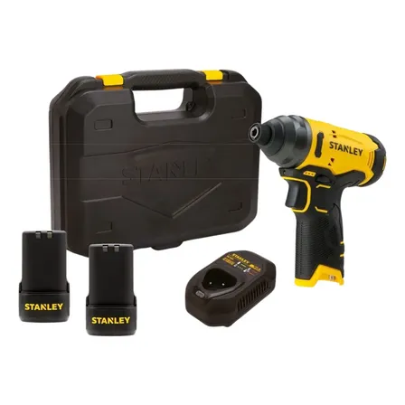 Parafusadeira De Impacto 2 Baterias Sci10d2k Stanley Biv Cor Amarelo 127/220v