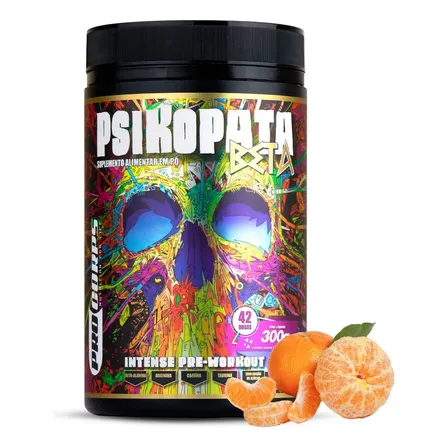 Pré Treino Pro Corps 300g Tangerina Alta Energia Foco Cafeína Beta Alanina Performance Treino