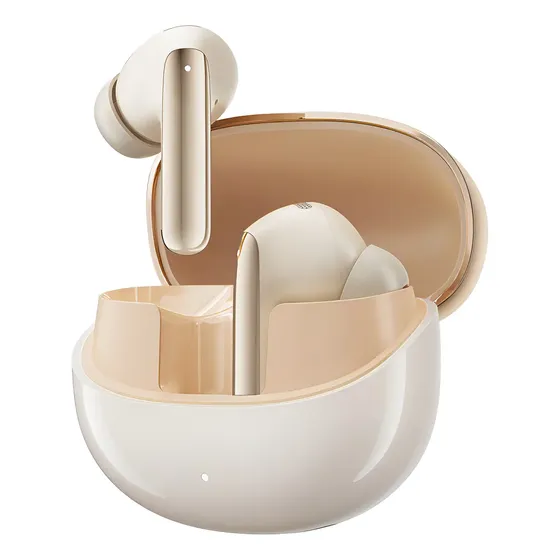 Fone De Ouvido Qcy Ht08 Melobuds Pro Anc Conexão Multiponto Cor Dourado