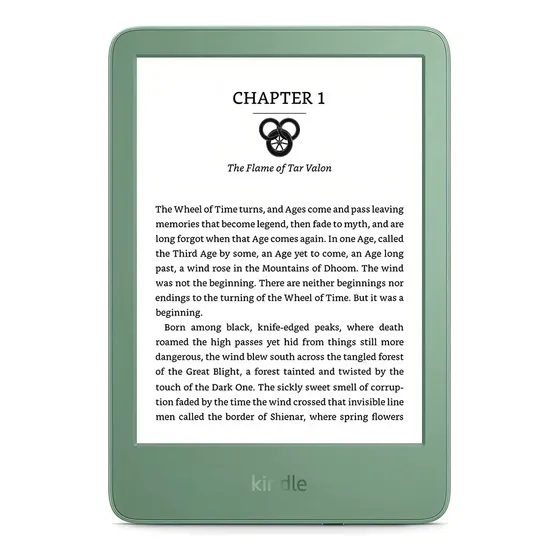 Kindle Basic 2024 6 Wi-Fi de 16 GB com luz de leitura Matcha verde clara