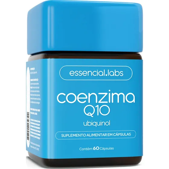 COENZIMA Q10 UBIQUINOL 100mg por Cápsula - 60 Cápsulas - Fórmula Concentrada com 100% de Pureza e Matéria-Prima Importada