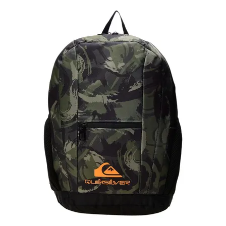 Mochila Esportiva Mountain Explorer Camuflado Quiksilver Cor Verde Desenho Do Tecido Estampado