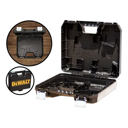Maleta Para Furadeira Parafusadeira Sem Fio Dewalt Cor Preto
