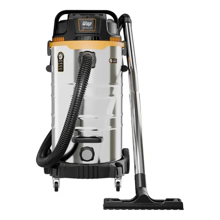 Aspirador De Pó E Água Wao Gtw Inox 70i 2800w Com Dois Motores E Autolimpeza 70 Litros Cinza 127v