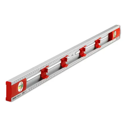 Nível Profissional Sola 80cm Alumínio Com Gabarito De Furação E Precisão De 0,75 Mm/m