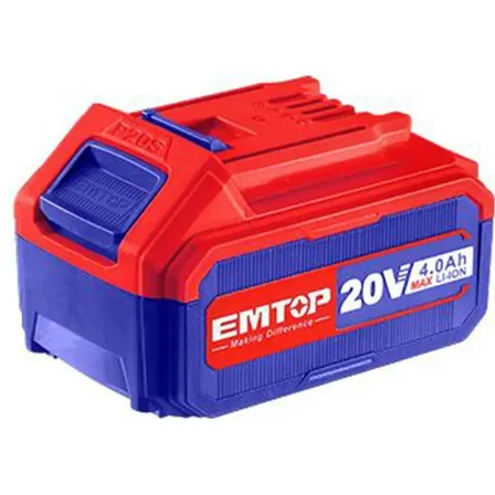 Bateria 20v 4amp Indicador Led De Íon De Lítio Emtop 4 Ah