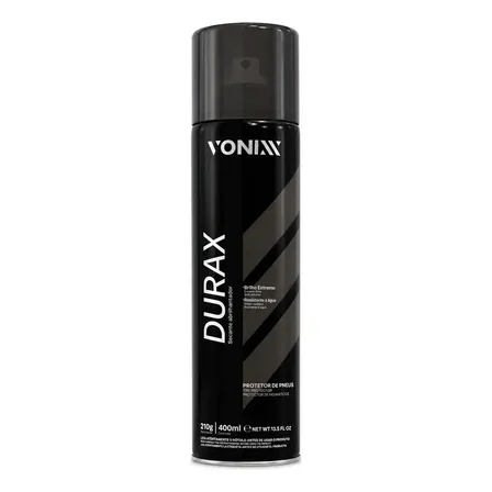 Durax Aerosol Pretinho Abrilhantador De Pneus 400ml Vonixx Preto